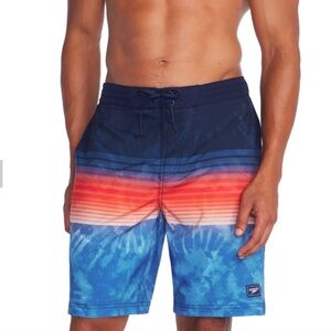 Speedo Blue and Orange Board Shorts for Swimming Sz XXL‎